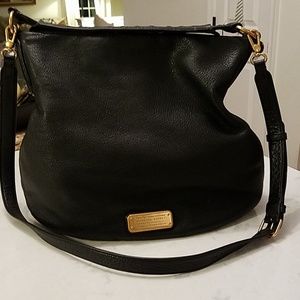 Black leather crossbody